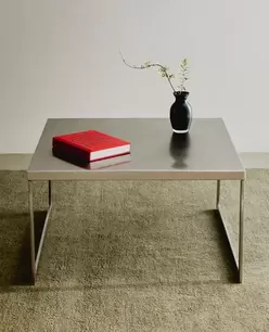 SQUARE STAINLESS STEEL SIDE TABLE