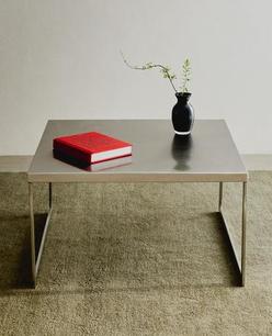 SQUARE STAINLESS STEEL SIDE TABLE
