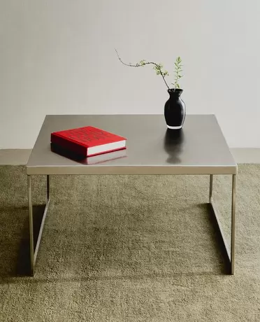 SQUARE STAINLESS STEEL SIDE TABLE