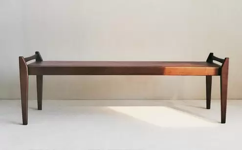LONG WOODEN BENCH