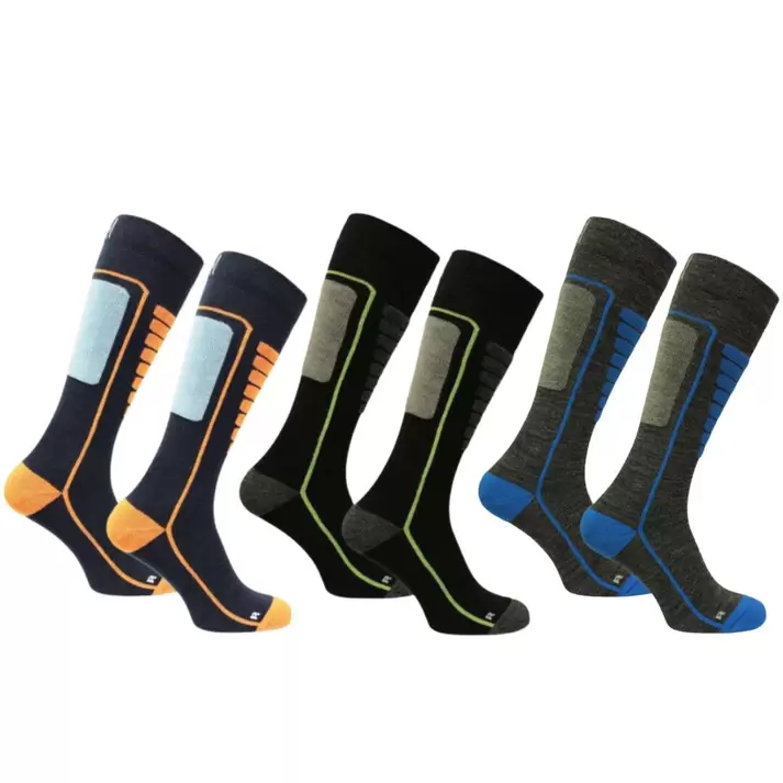 Merino Wol Skisokken met Schokabsorptie en Naadloze Pasvorm - Courchevel 3pk