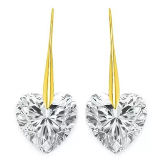 Boucles d'oreilles cœur par So Charm® ornée de cristaux Swarovski® BS009-SE019-CRYS