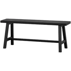 Banc À L'extérieur - Bois - Noir - 45X110x35 - Woood - Imme