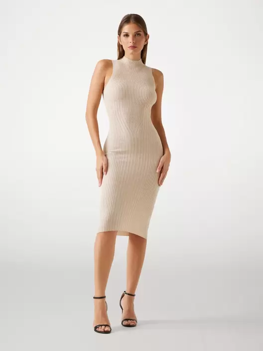 Vestido ceñido de mezcla de cachemira