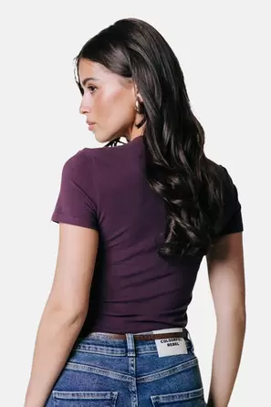 T-shirt met korte mouwen - paars