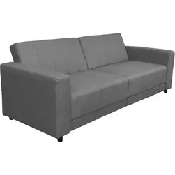 Allie II - Canapé-lit 3 places en tissu gris