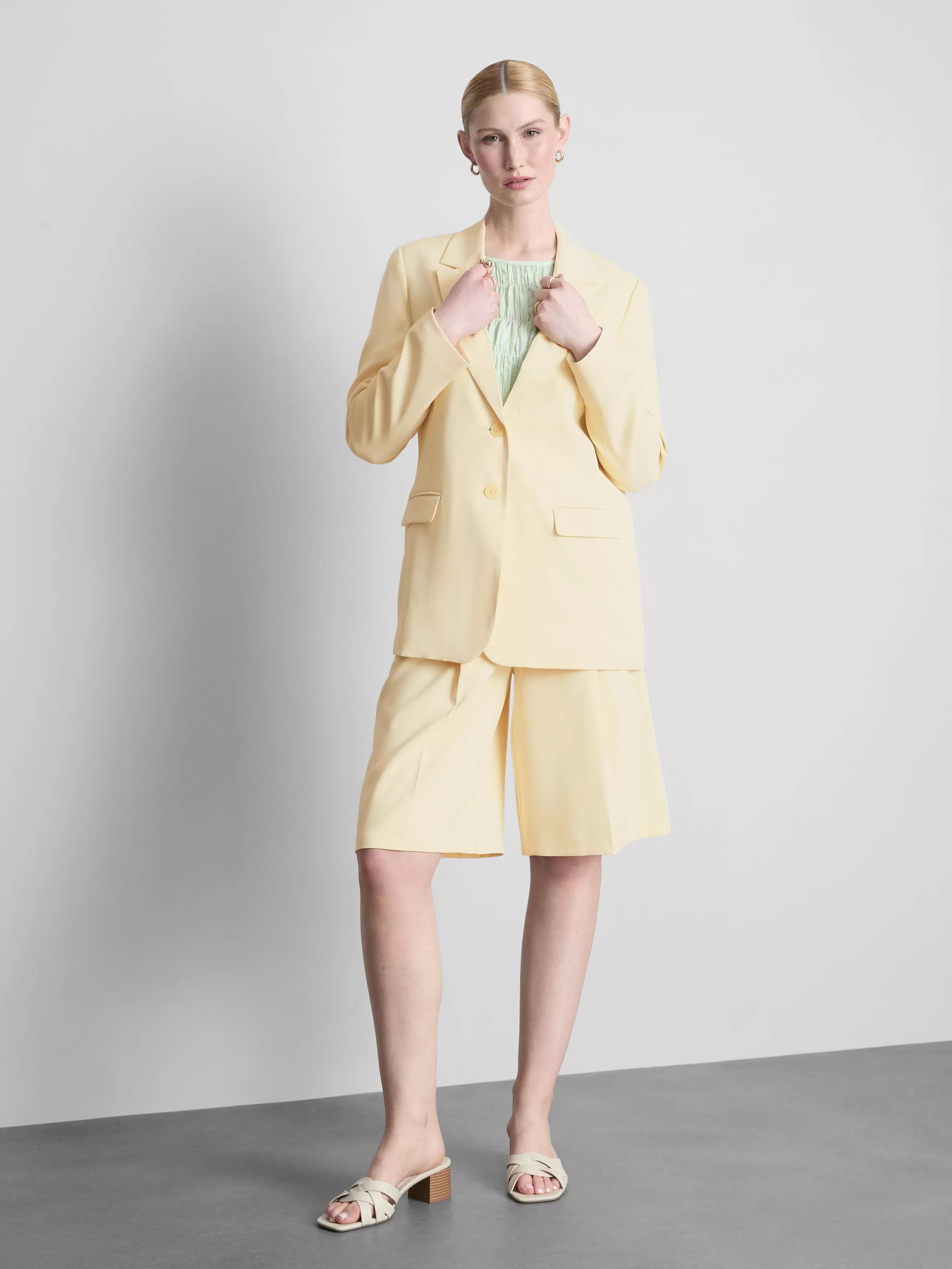 Blazer à boutonnage simple Lila