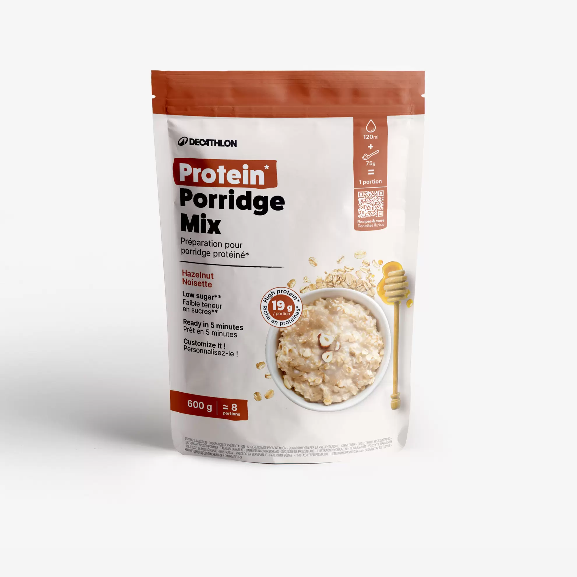 Bereiding voor eiwitpap hazelnoot 600 g