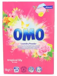 Omo lessive en poudre Tropical Lily 1kg