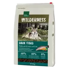WILDERNESS Senior Dark Fjord edelhert en zalm met eend 4 kg