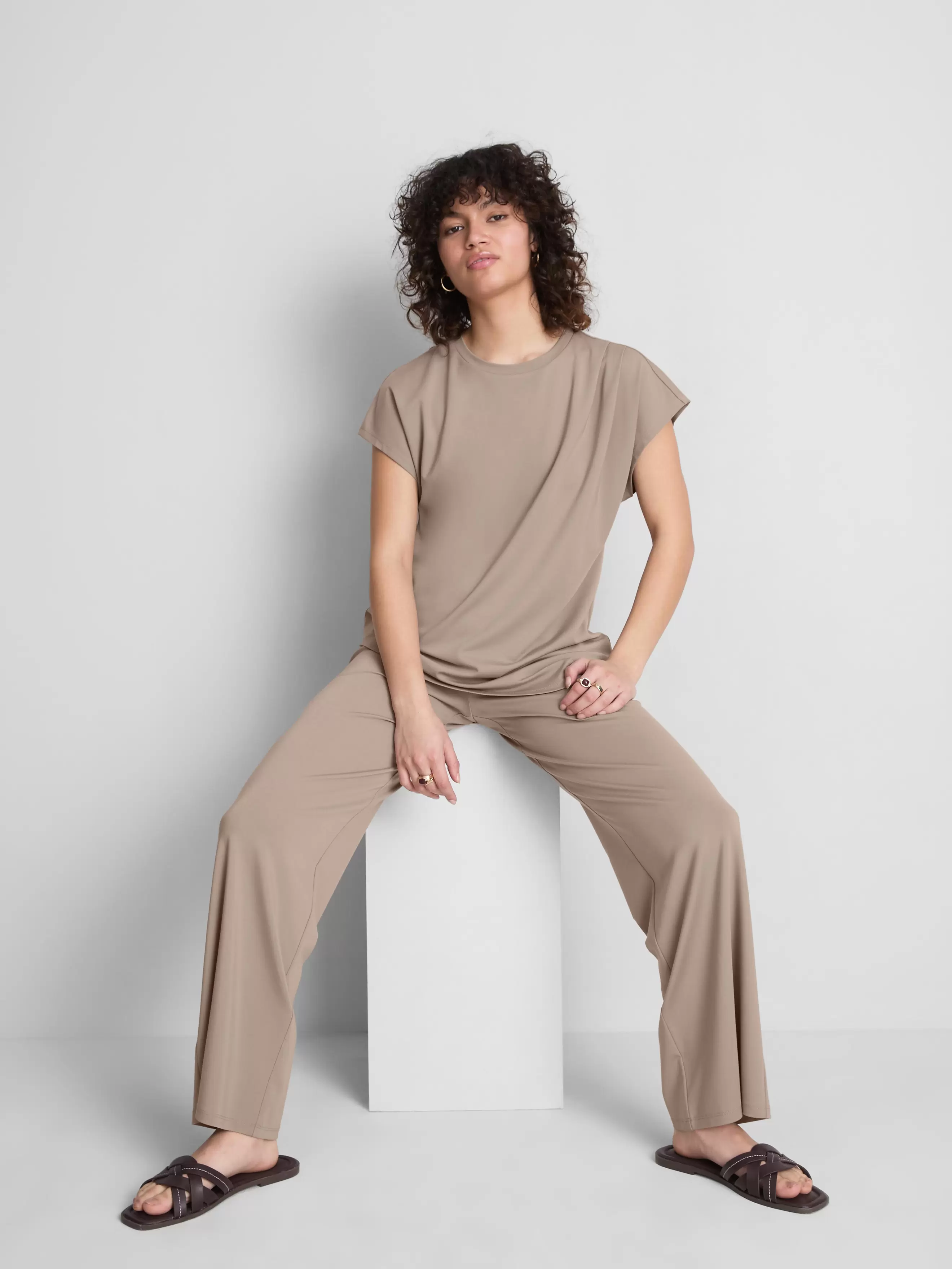MAJOR FIND | Pantalon large drapé