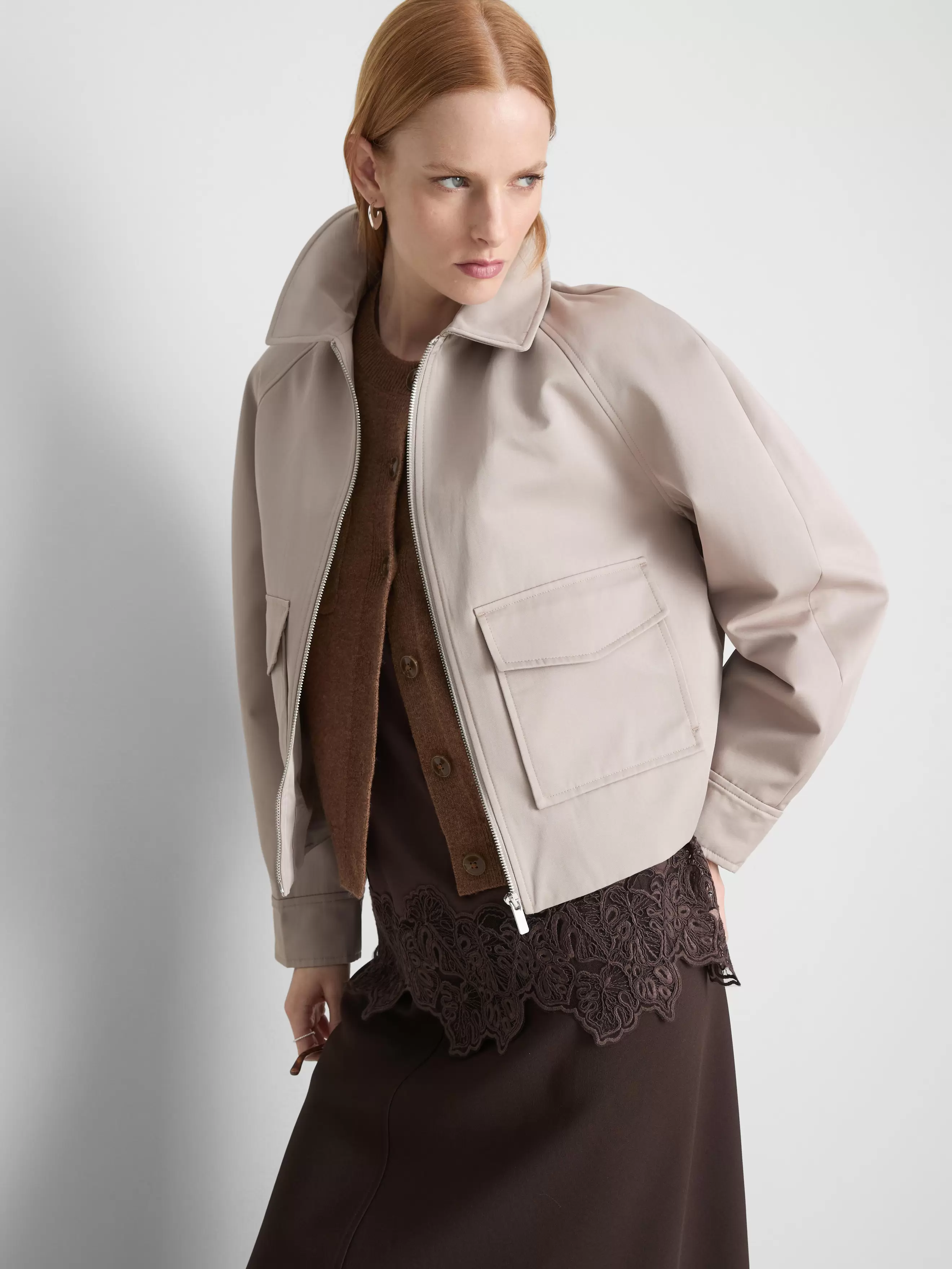 Veste courte à poche plaquée The Edit