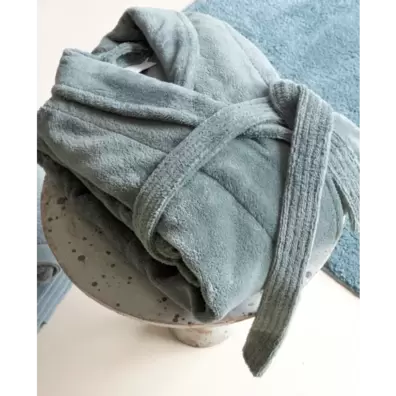 Casilin Teddy Fleece Badjas Eucalyptus - M