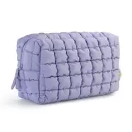 Trousse matelassée mauve 26x15x11