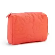 Trousse matelassée fleur corail 20x13x6