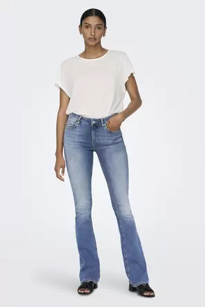 BLUSH FLARE - light blue denim