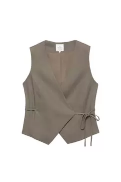 Gilet rustique avec lin