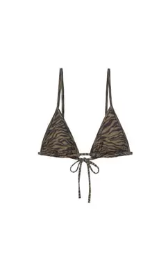 Haut de bikini zébré