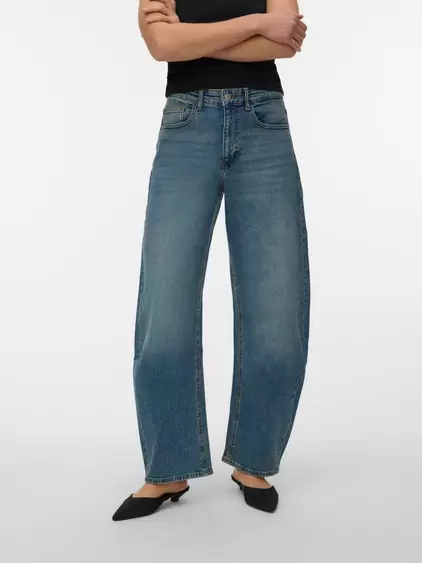 VMJUNO Taille moyenne Coupe barrel Jeans