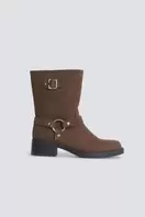Bota biker marrón