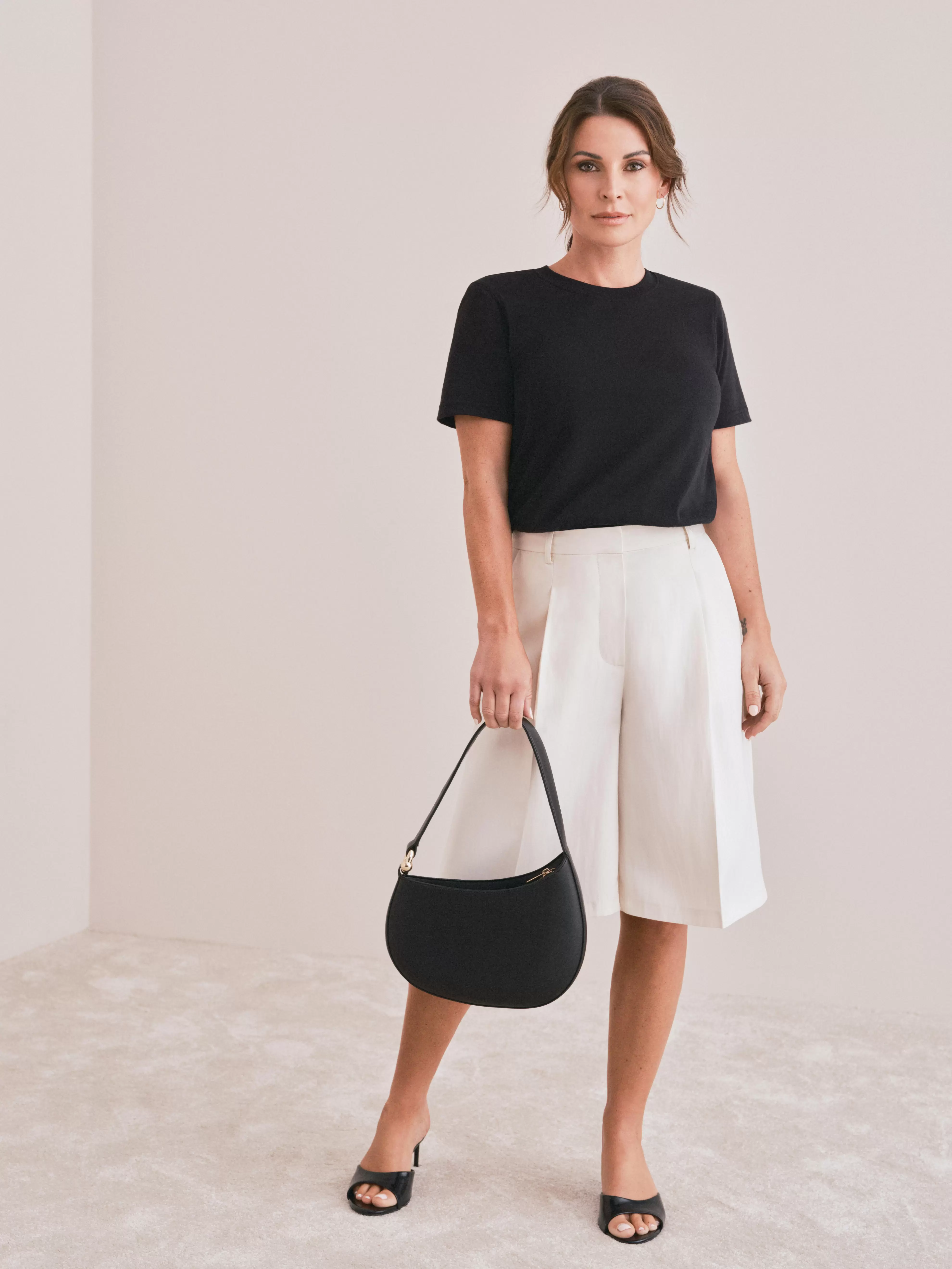 T-shirt en coton à épaulettes By Coleen