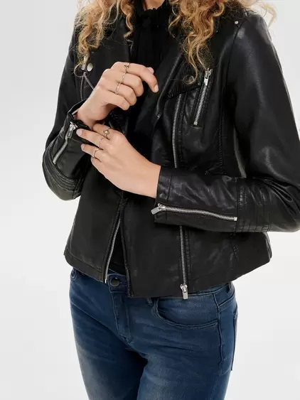 ONLGEMMA Synthetic leather jacket