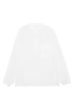 Chemise col officier effet gaze