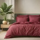 Housse de couette coton TERTIO® - Grenat