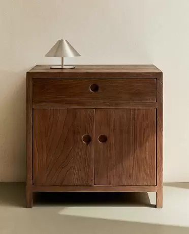 ELM WOOD SIDE TABLE