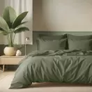 Housse de couette coton TERTIO® - Vert - Lichen