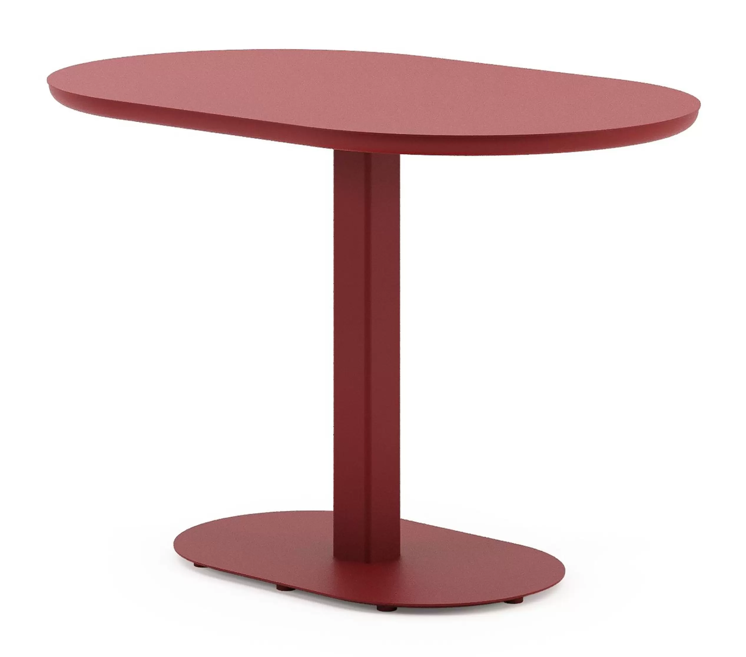 Kantelbare tuintafel bombo in ruby aluminium - L 110 x B 70 x H 74 cm
