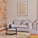 Stona - Table basse ronde en verre trempé imprimé imitation marbre et métal noir D75