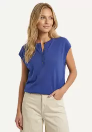 Cotton crew neck spencer blue