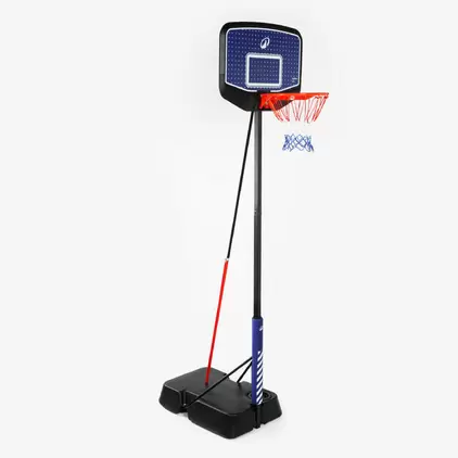 Basketbalpaal voor kinderen Dunk verstelbaar van 1,60-2,20 m K900 V2 blauw/zwart