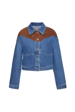 Veste en jean cintrée Montserrat Messeguer