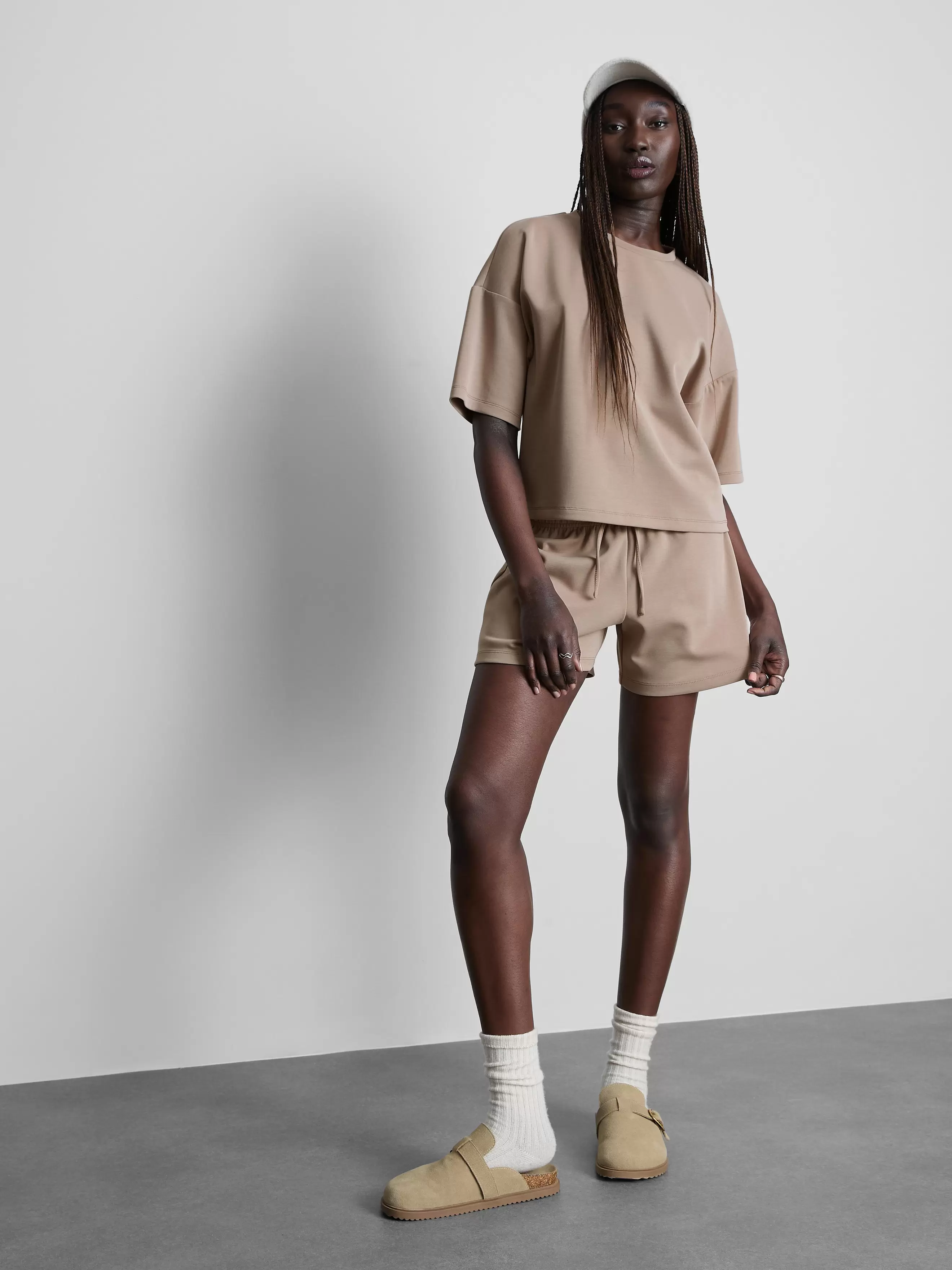 MAJOR FIND | Haut droit en modal mélangé