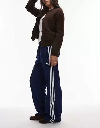 Adidas Originals Firebird Loose track pants in navy