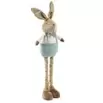 Décoration à poser lapin rétactable jambes extensibles H150cm (2 modèles)