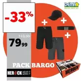 Pack HEROCK 2 bermudas BARGO