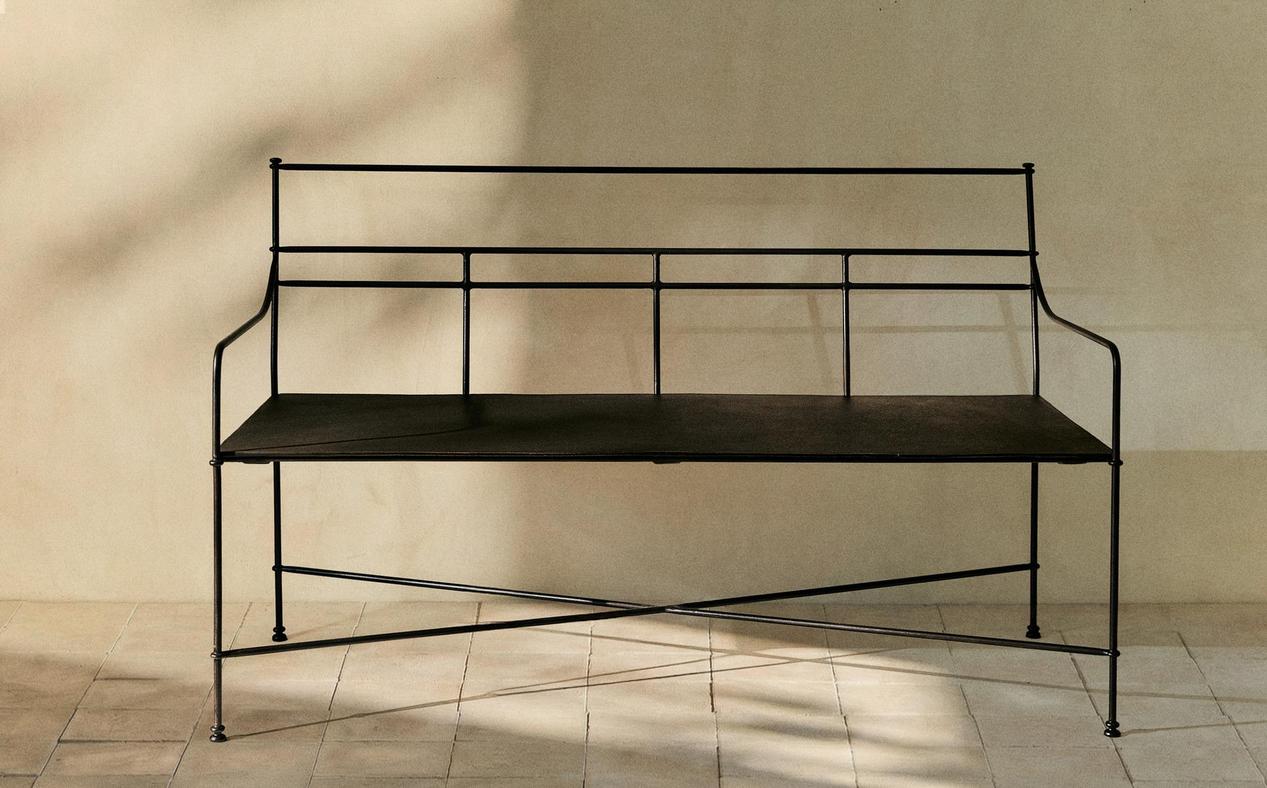 DOUBLE FORGED METAL BENCH
