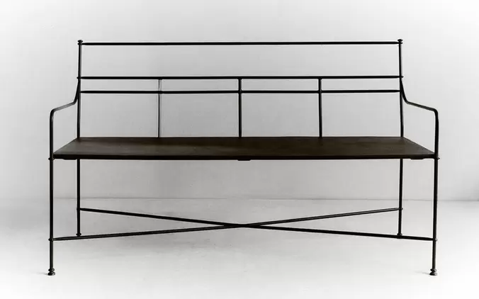 DOUBLE FORGED METAL BENCH