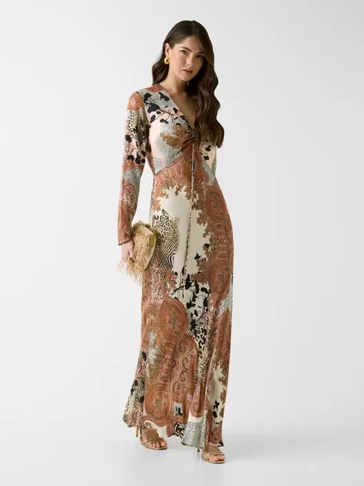 Vestido largo estampado Marciano