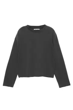 T-shirt boxy à manches longues