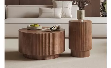 Set van 2 Ronde salontafels Victor