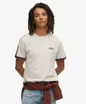 T-shirt rétro à rayures et logo Essential