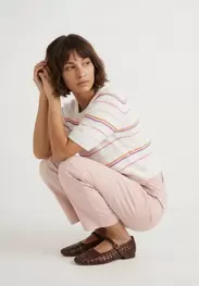 Cotton classic chino pants blush