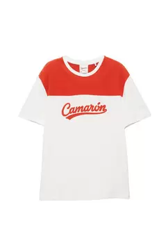 T-shirt Camarón à panneaux