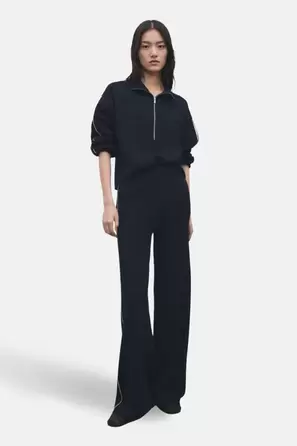 Pull met rolkraag - blauw