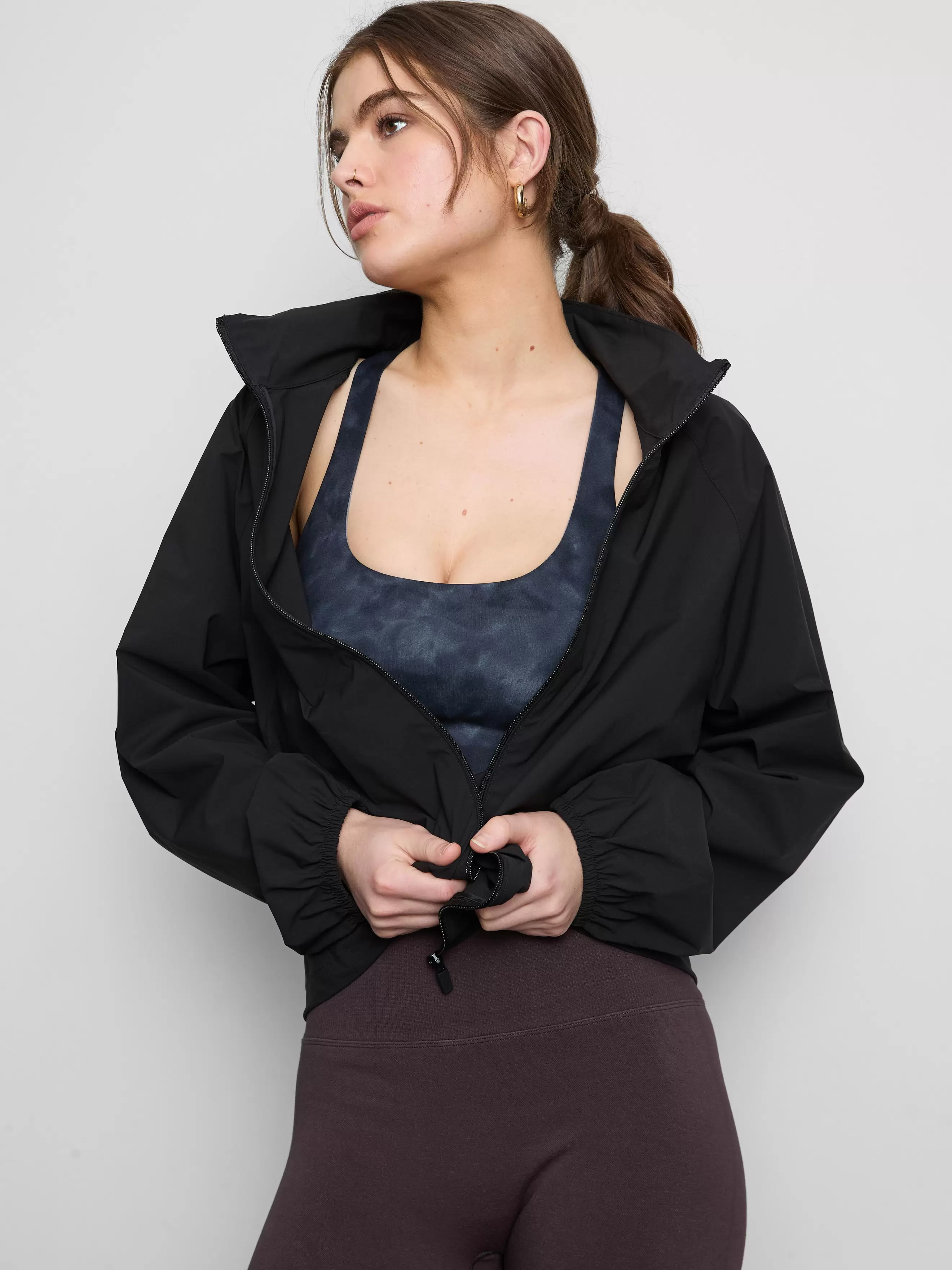 Veste de pluie légère zippée