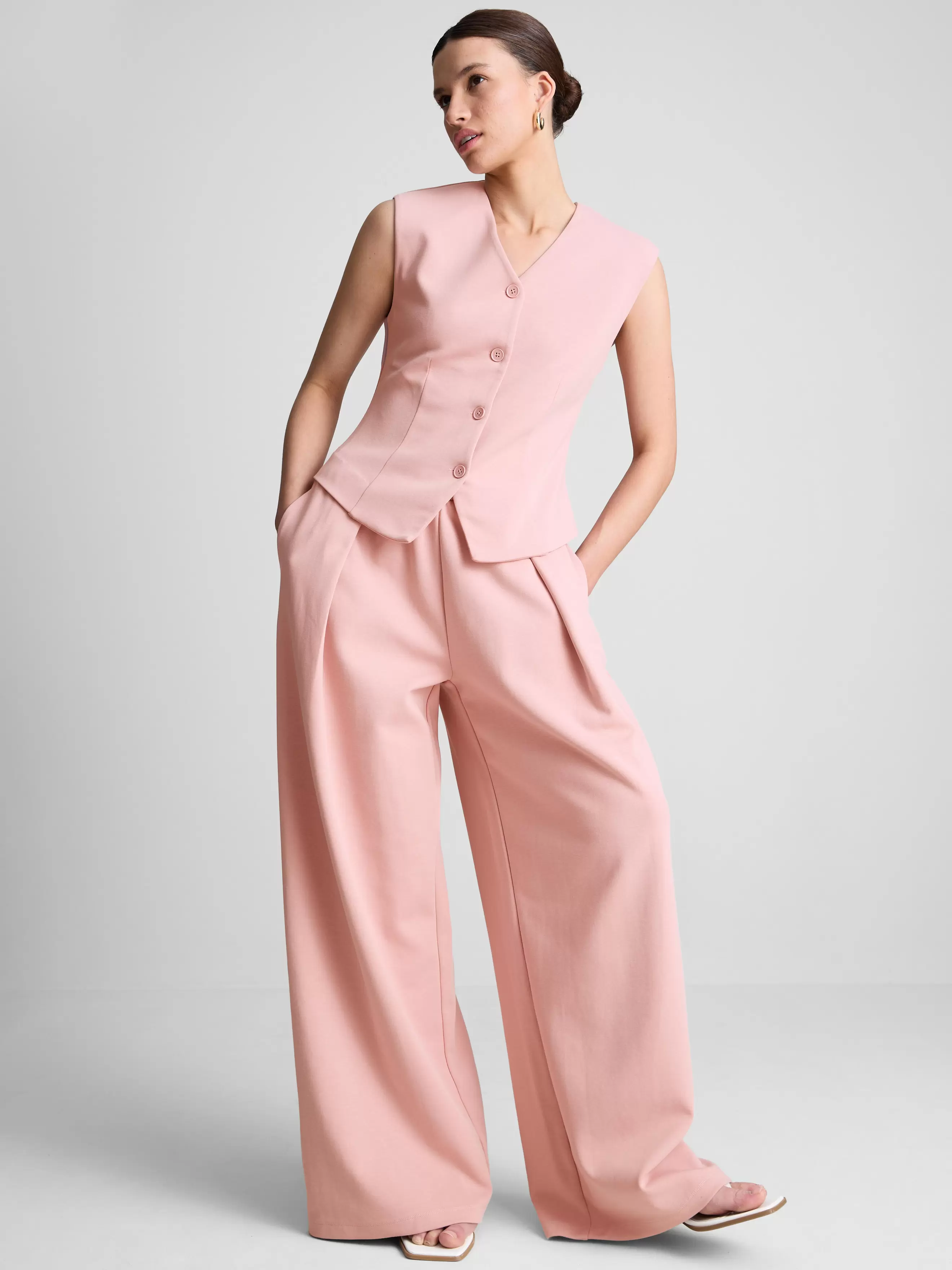 Gilet de costume élégant effet sweat-shirt